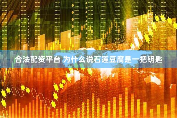 合法配资平台 为什么说石莲豆腐是一把钥匙