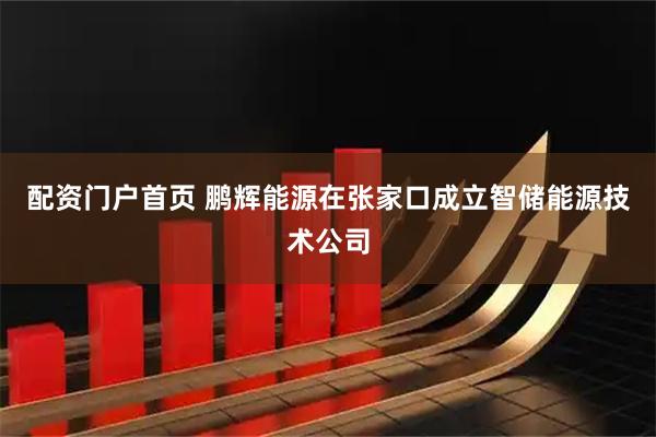 配资门户首页 鹏辉能源在张家口成立智储能源技术公司